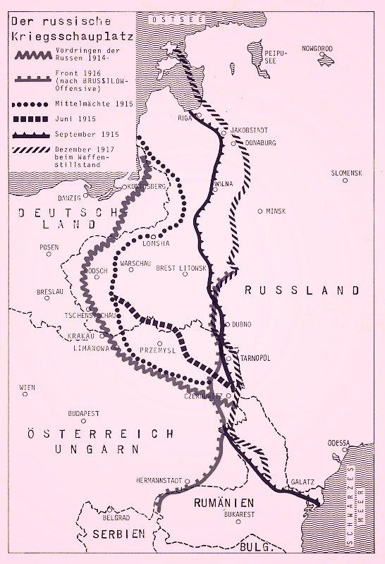 Ostflanke im ersten Weltkrieg