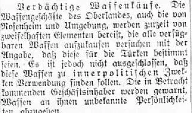 Waffenkäufe